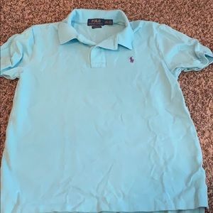 Boys bright blue Ralph Lauren Polo shirt